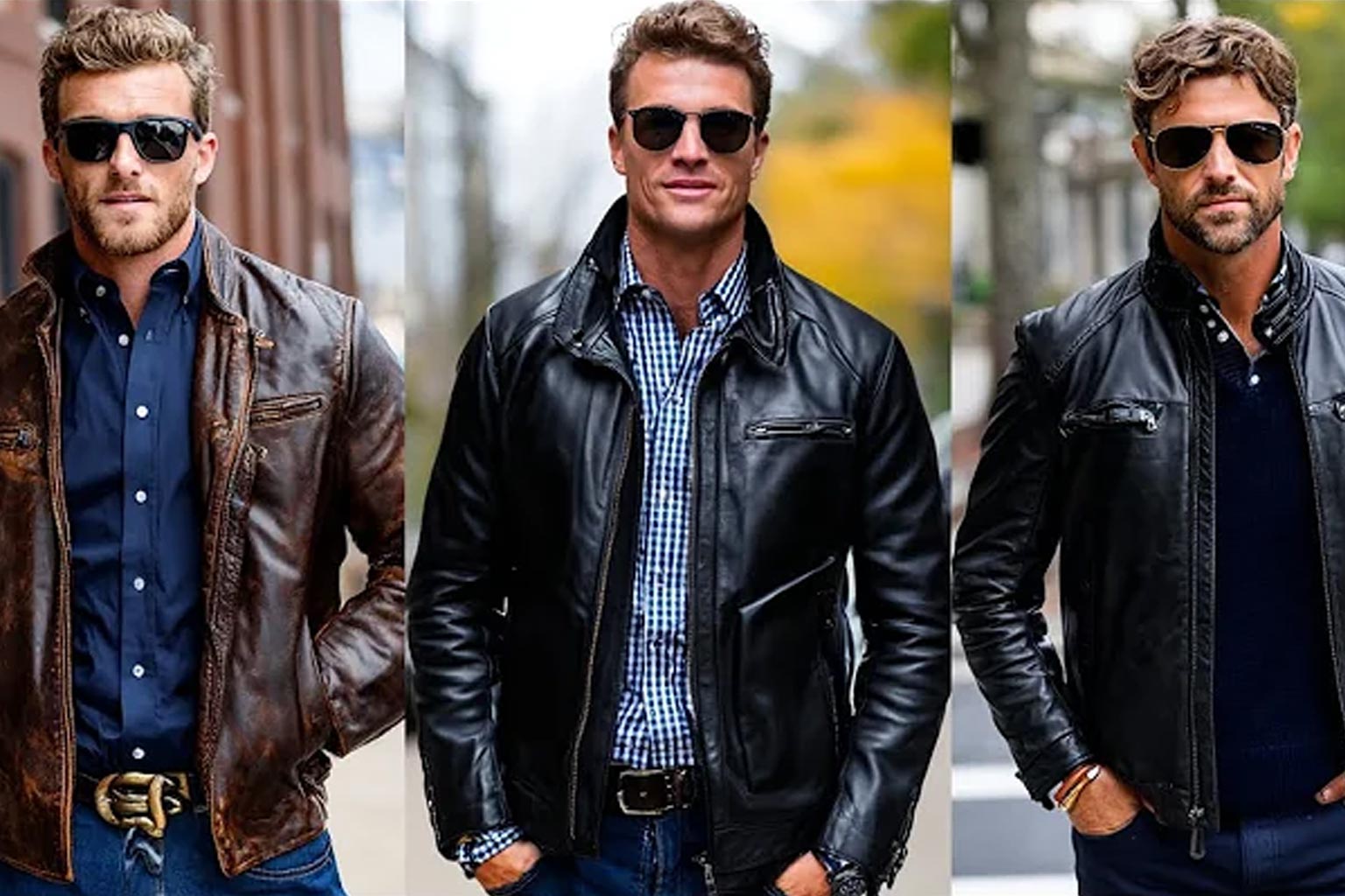 Stylish Leather Jacket Outfit Ideas for Men 2025 Fall/Winter | Modern & Trendy 
