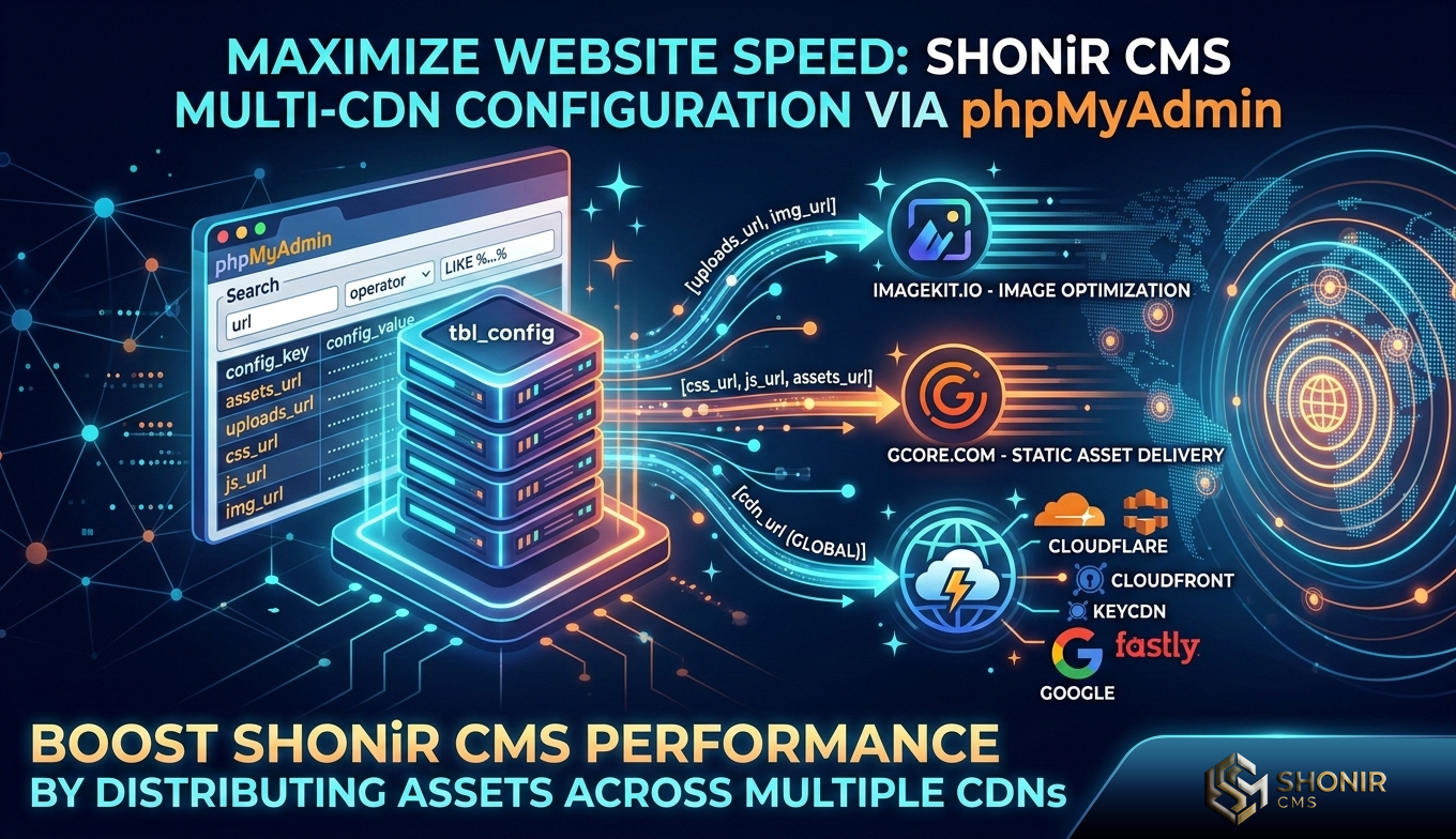 Using Multiple CDN Services in SHONiR CMS for Maximum Website Performance